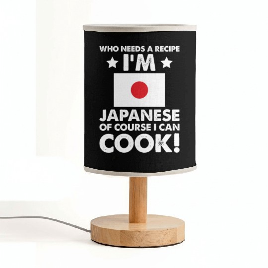 Japanese Cuisine Cook Chef I´m Japanese Of Course Fabric Lamps