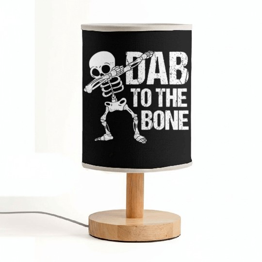 Dab To The Bone Dancing Skeleton Halloween Fabric Lamps