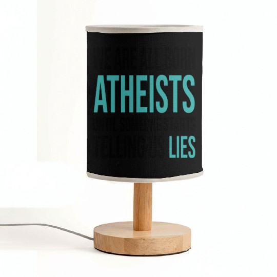 atheism science Fabric Lamps