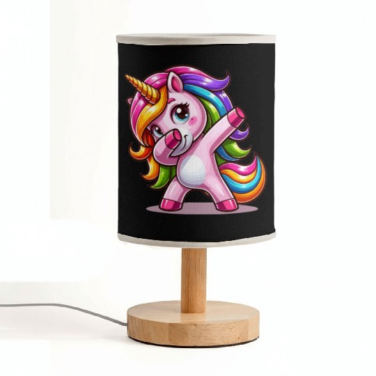 Dabbing Unicorn Dab Move Dancing Rainbow Unicorn Fabric Lamps
