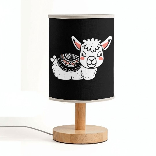 Adorable Llama Resting Fabric Lamps