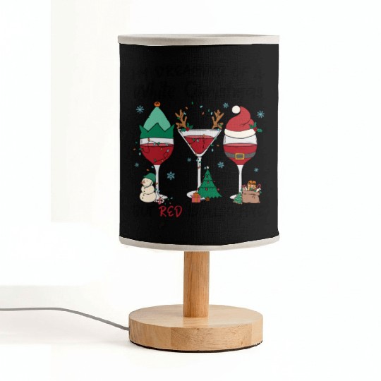 I'm Dreaming Of A White Christmas Fabric Lamps