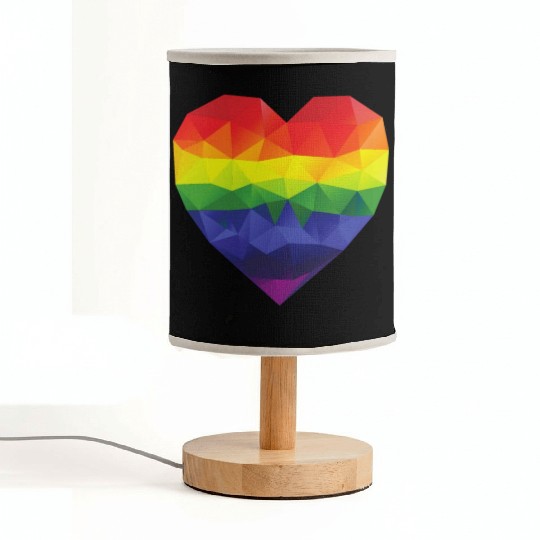 Rainbow Heart Fabric Lamps