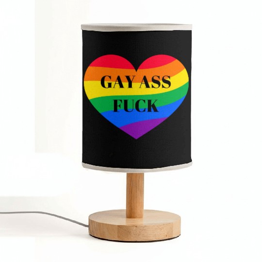 Rainbow Heart Gay Fabric Lamps