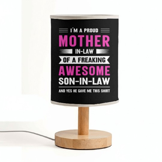 Mothers day mom son-in-law Fabric Lamps