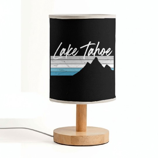 Lake Tahoe Nevada California Mountain Skiing Py Fabric Lamps