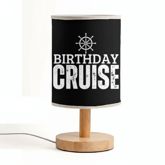 Birthday Cruise Ship Cruise Fabric Lamps