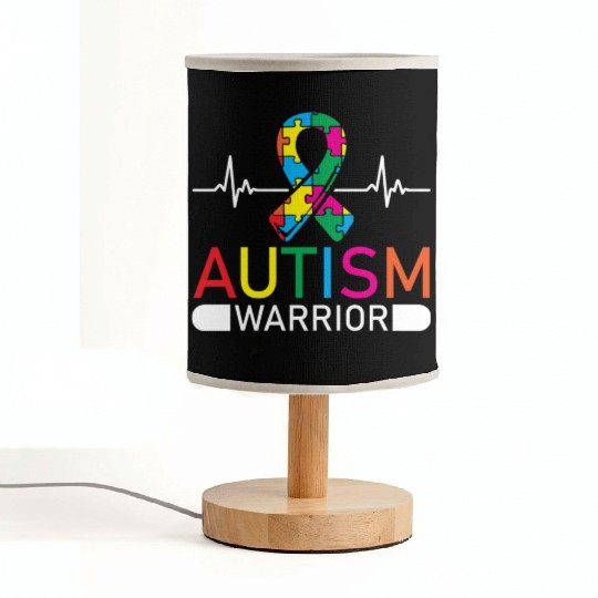 Autism Warrior Autistic Ninja Spectrum Asperger Fabric Lamps