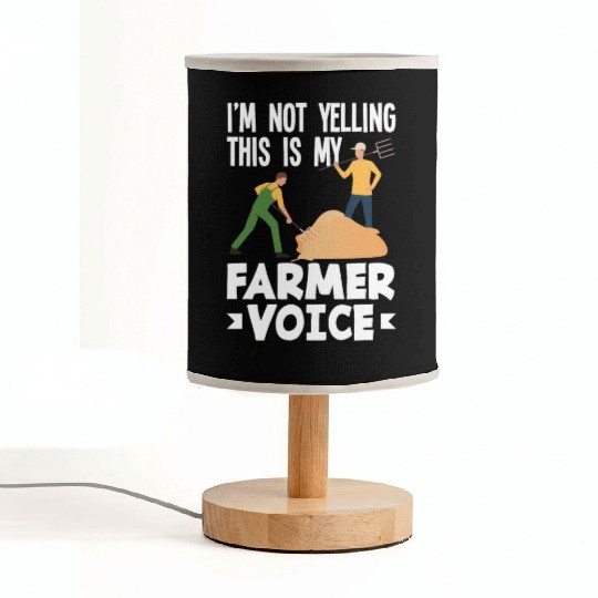 This Is My Farmer Voice Funny Farmer Gift Fabric Lamps