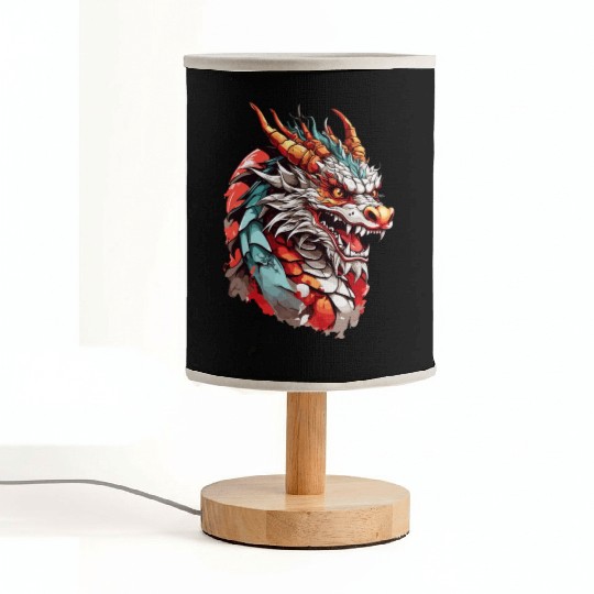 Chinese Dragon Head Fabric Lamps design
