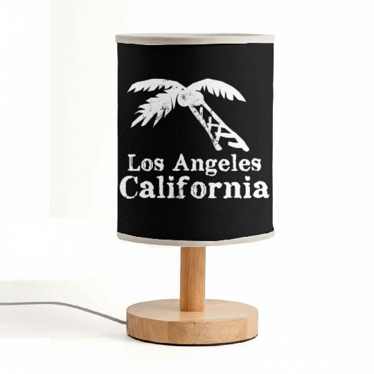 Los Angeles California Palm Tree Souvenirs Gifts Fabric Lamps