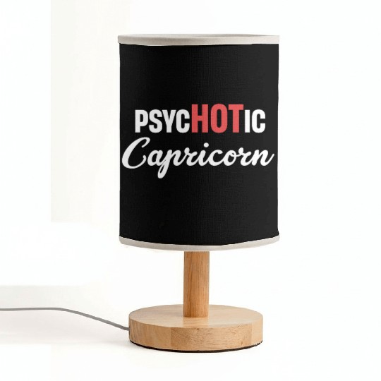 psycHOTic Capricorn Funny Horoscopes Astrophysics Fabric Lamps