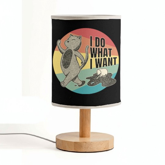 Feline Sass - Cat's Independent Spirit Fabric Lamps