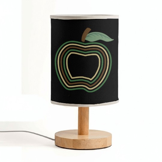 School Fabric Lamps, Camo Apple First Day Of School Fabric Lamps,
