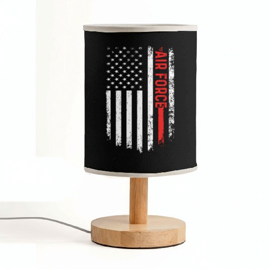 US Flag Airplane Patriotic American Pilot Fabric Lamps
