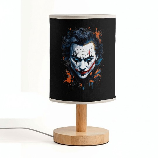 Chaos in Colors: Vibrant Joker Face Fabric Lamps