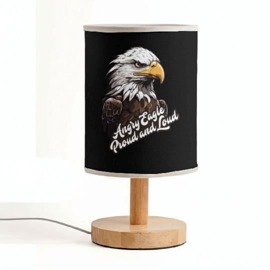 Angry Eagle Proud and Loud Fabric Lamps design