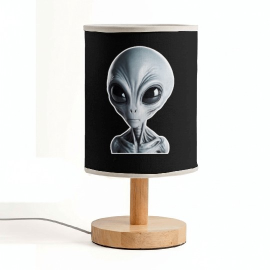 Grey Alien Fabric Lamps
