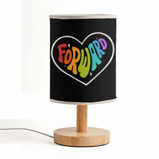 Forward Rainbow Pride Color Motivation Heart Fabric Lamps