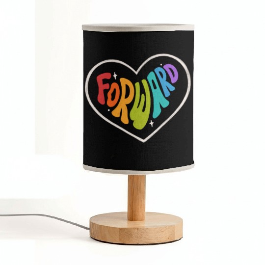 Forward Rainbow Pride Color Motivation Heart Fabric Lamps