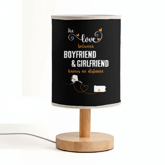 Love Between BF And GF Alaska To Pennsylvania Gift Fabric Lamps