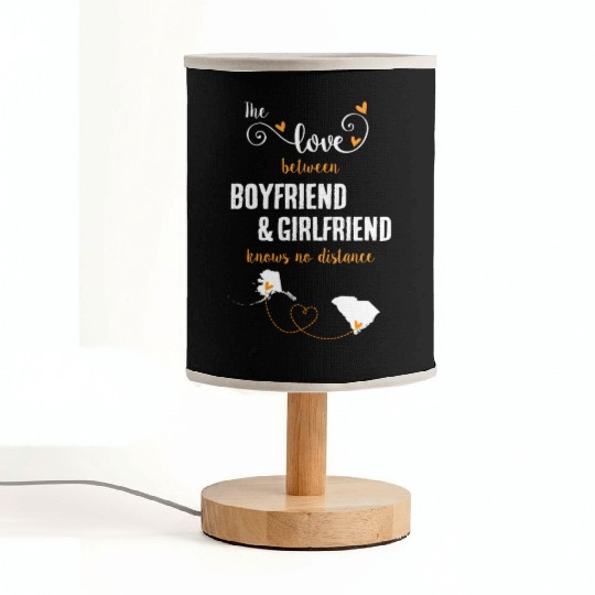 Love Between BF And GF Alaska To South Carolina Fabric Lamps