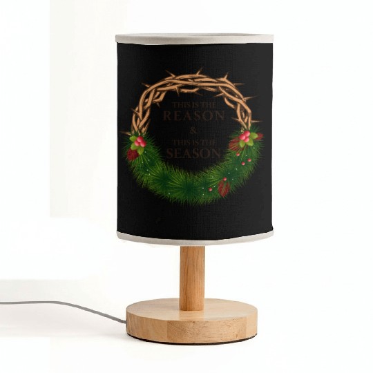 Jesus is King and is the Reason for the Season Fabric Lamps