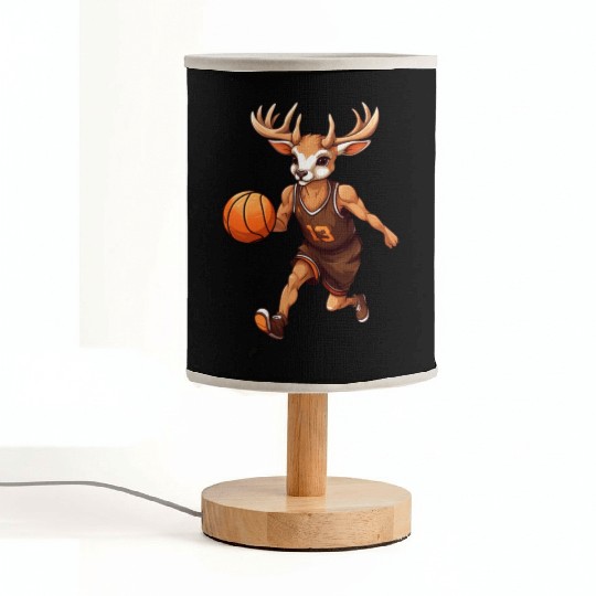 Deer basketball player Fabric Lamps