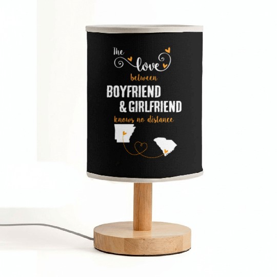 Love Between BF And GF Arkansas To South Carolina Fabric Lamps
