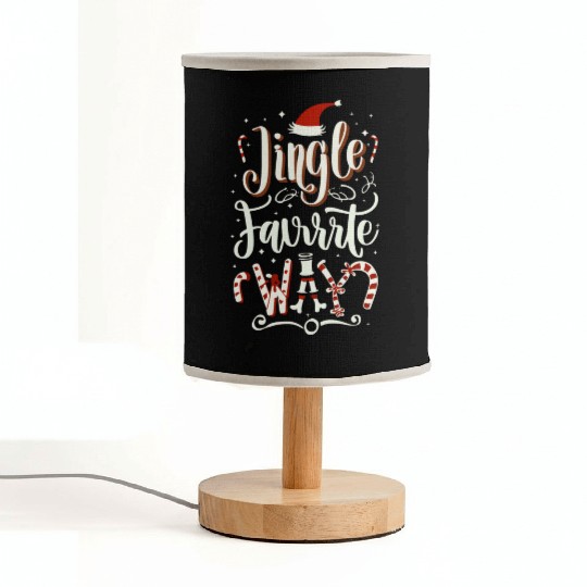 Winter Wonderland: Icy Snow, North Pole, Rejoice Fabric Lamps