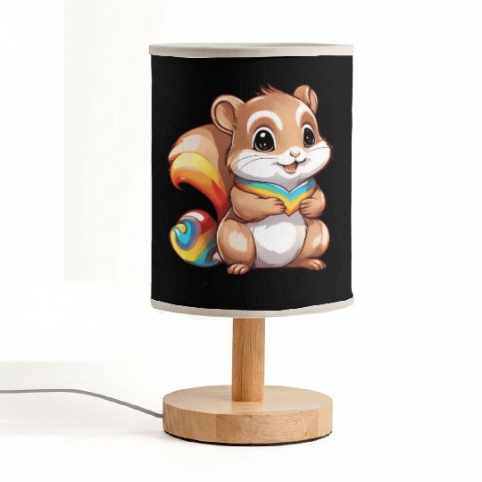 Cute Squirrel Fabric Lamps