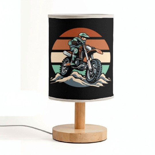 Dirt Bike Mx Motocross Supermoto Fabric Lamps