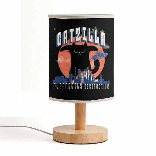 Catzilla king of cats,movie parody Fabric Lamps