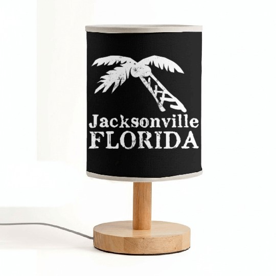 Jacksonville Florida Palm Tree Souvenirs Gifts Fabric Lamps