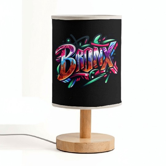 Bronx New York Graffiti Fabric Lamps