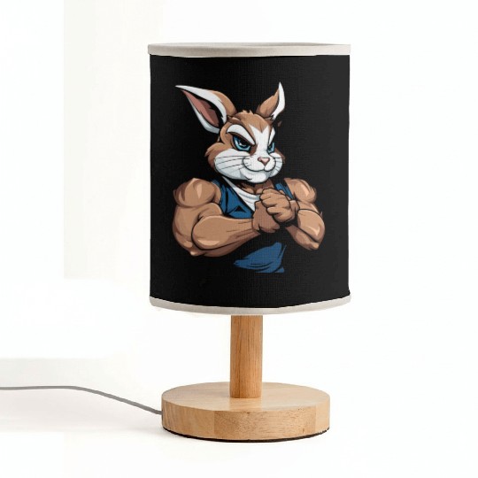 Workout Gym Rabbit Fabric Lamps