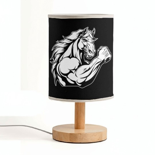 Workout Gym Horse Fabric Lamps