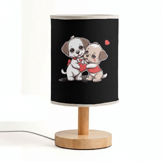 Puppy Love Fabric Lamps