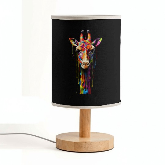 Rainbow Giraffe Fabric Lamps