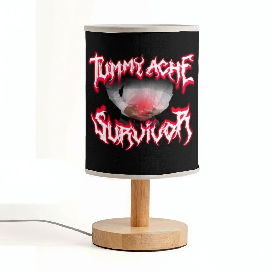 Tummy Ache Survivor Metal Design Fabric Lamps
