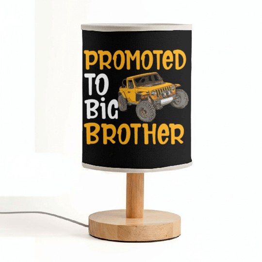 Promoted To Big Brother Monster Truck Fabric Lamps