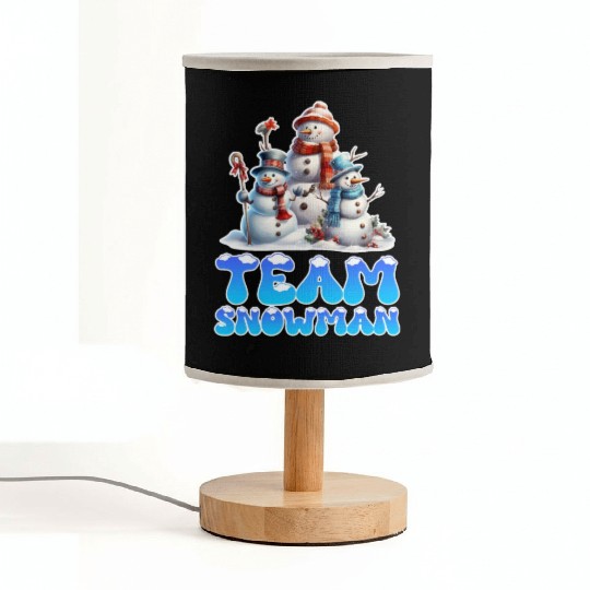 Snow Fever Team Snowman Snowmen Snow Fabric Lamps