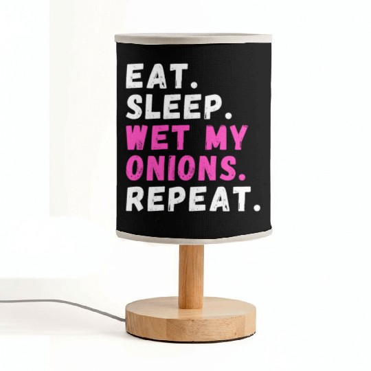 Onion Lover Planting Edible Garden Chef Fabric Lamps