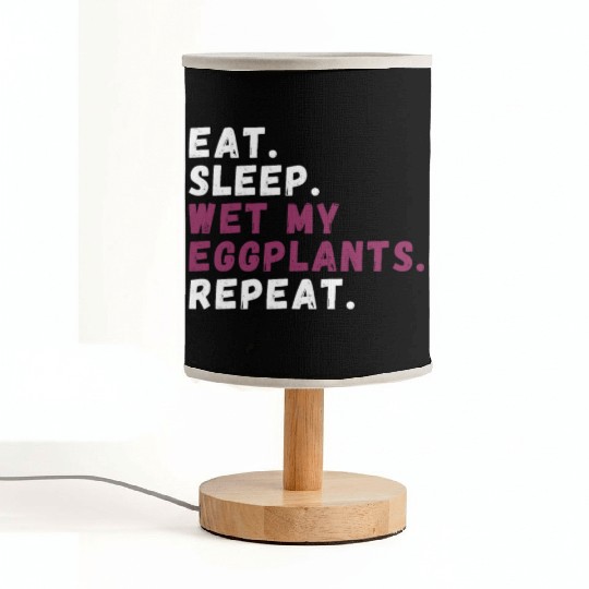 Eggplant Lover Healthy Cuisine Gardening Fabric Lamps