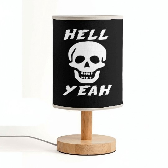 Stone Cold skull hell yeah Fabric Lamps