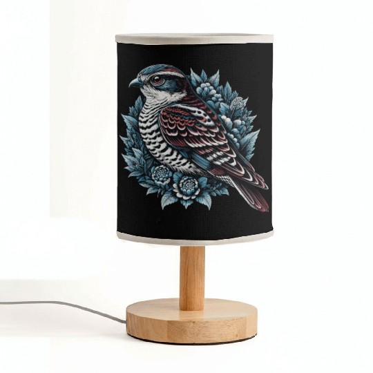 Sparrow Hawk Bird of Prey Fabric Lamps for Avid Bird Lovers