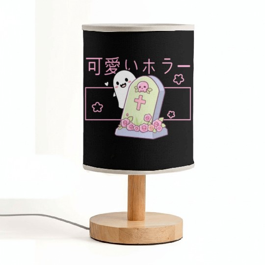 Kawaii Ghost Tombstone Cute Grave Japanese Pastel Fabric Lamps