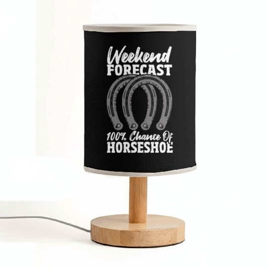 Weekend Forecast 100 Chance Of Horseshoe Fabric Lamps