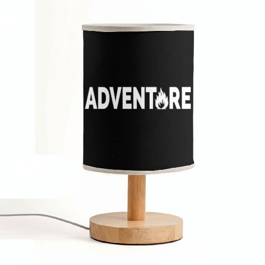 Adventure typographic artsy Fabric Lamps