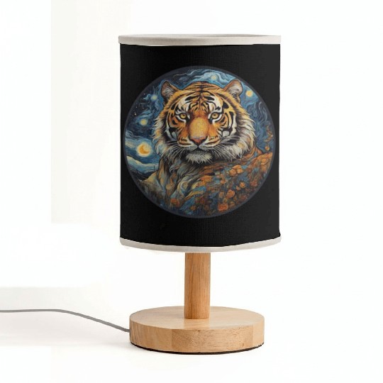wild tiger animal Fabric Lamps